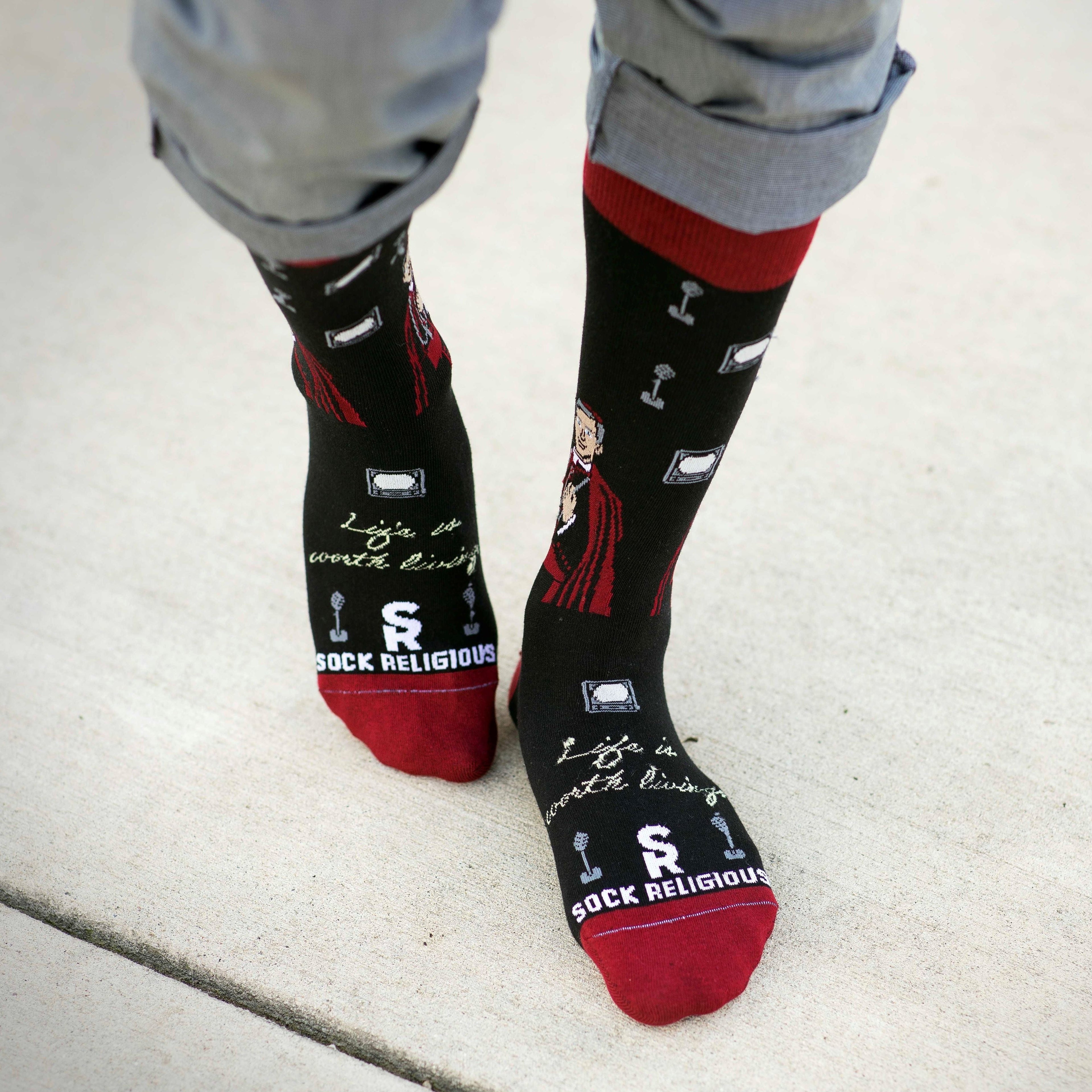 Archbishop Fulton Sheen Adult Socks